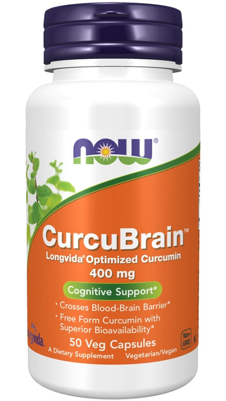 NOW Foods CurcuBrain - 400mg - 50 vcaps