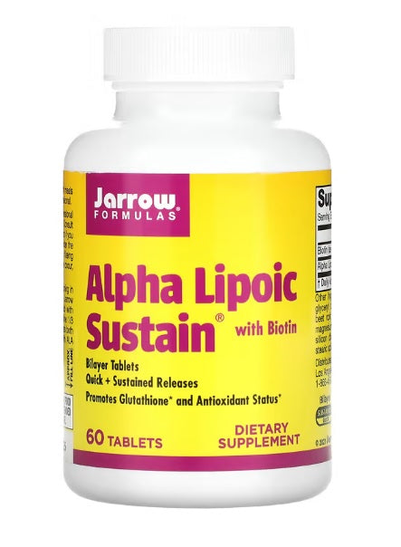 Jarrow Formulas Alpha Lipoic Sustain - 300mg with Biotin - 120 tabs