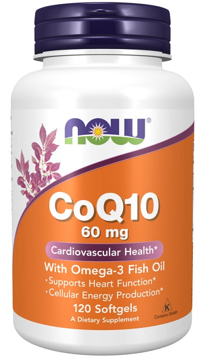 NOW Foods CoQ10 with Omega-3 - 60mg - 120 softgels