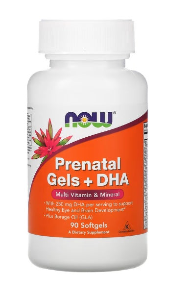 NOW Foods Prenatal Gels + DHA - 180 softgels