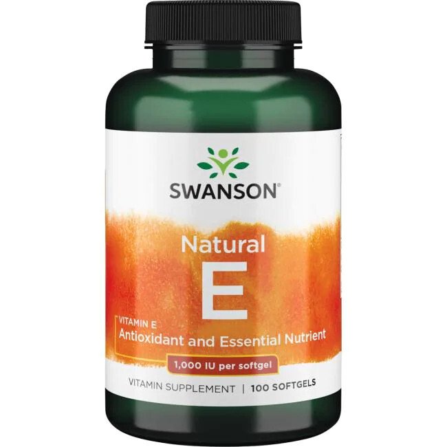 Swanson Vitamin E - 1000 IU - 100 softgels