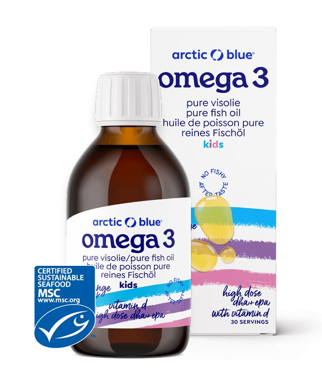 Arctic Blue Pure Fish Oil Kids DHA + EPA with Vitamin D  - 150 ml.