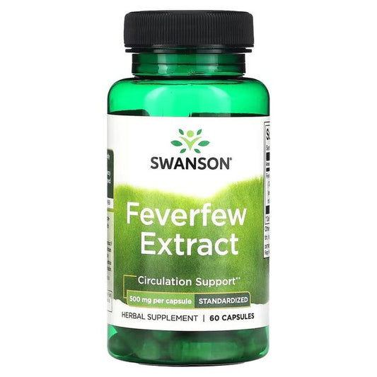 Swanson Feverfew Extract - 500mg - 60 caps