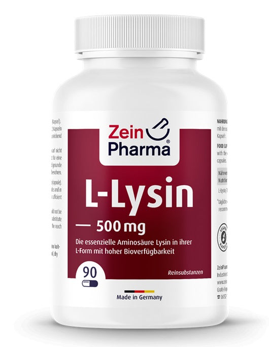 Zein Pharma L-Lysine - 500mg - 90 vcaps