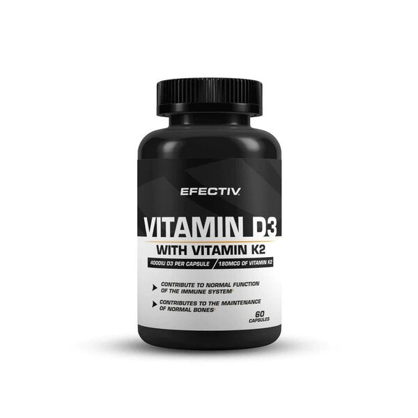 Efectiv Nutrition Vitamin D3 with Vitamin K2 - 60 caps