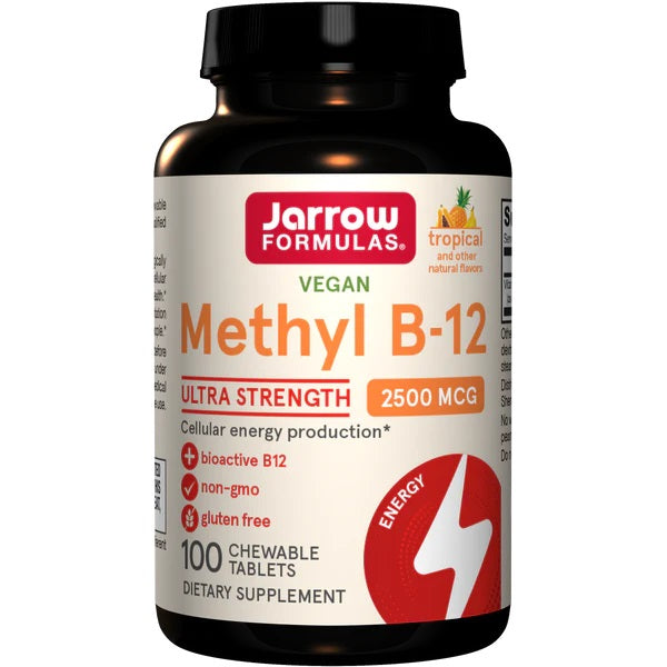 Jarrow Formulas Methyl B-12 1000mcg () 100 chewable tablets- 1000mcg - 100 chewable tablets