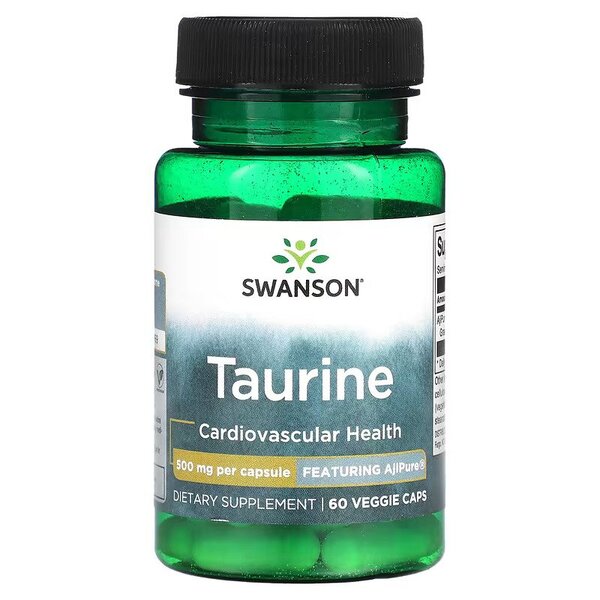 Swanson Taurine - 500mg - 60 vcaps