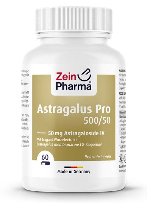 Zein Pharma Astragalus Pro 500/50 - 50mg Astragaloside IV - 60 vcaps