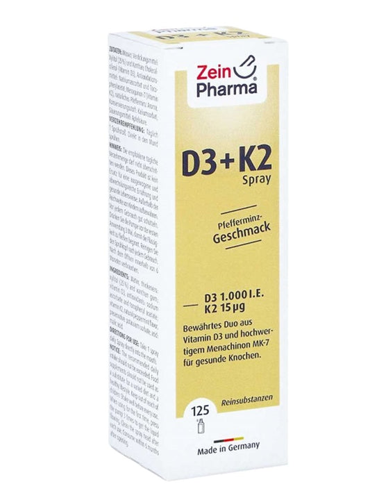 Vitamin D3 + K2 Spray, Peppermint - 25 ml.