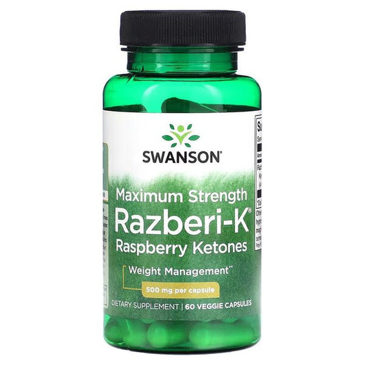 Swanson Razberi-K - 500mg Maximum Strength - 60 vcaps