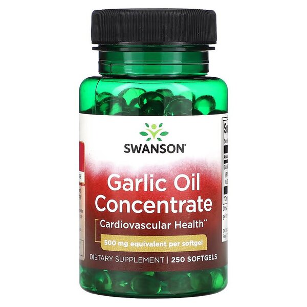 Swanson Garlic Oil Concentrate - 1500mg - 500 softgels