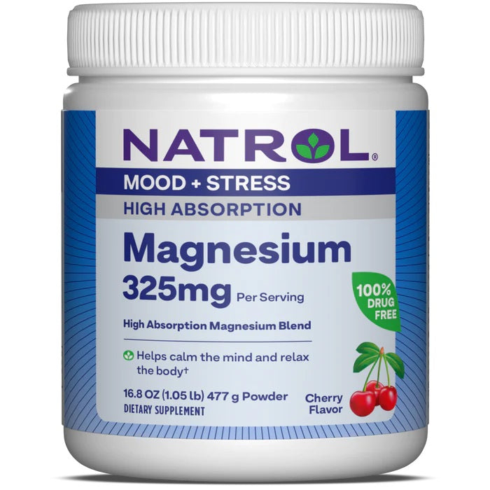 Natrol High Absorption Magnesium 325mg () 477g- 325mg - 477g