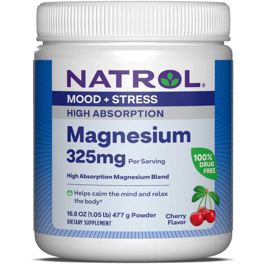 Natrol High Absorption Magnesium 325mg () 477g- 325mg - 477g