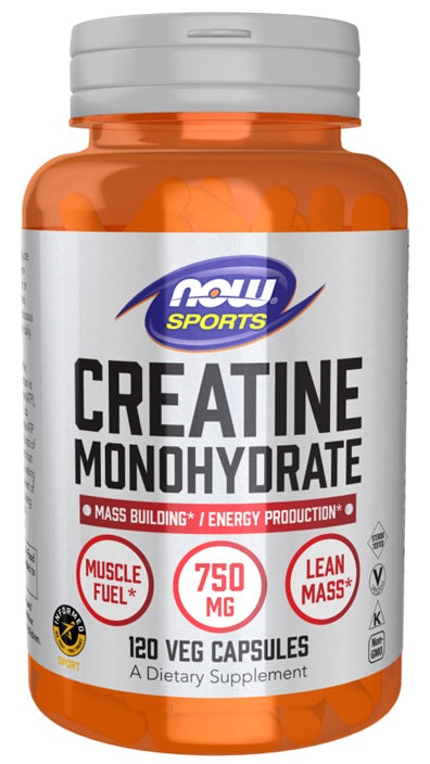 NOW Foods Creatine Monohydrate - 750mg - 120 vcaps