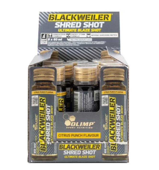 Olimp Nutrition Olimp Nutrition Blackweiler Shred Shot - 9 x 60 ml.