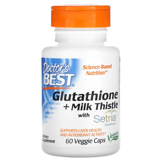 Doctor's Best Doctor's Best Glutathione + Milk Thistle - 60 vcaps