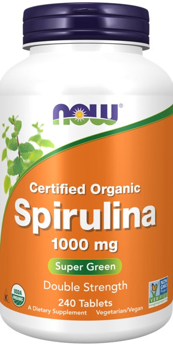 NOW Foods NOW Foods Certified Organic Spirulina 1000mg - 240 tabs