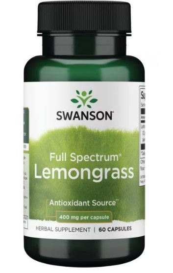 Swanson Swanson Full Spectrum Lemongrass 400mg (EAN 087614119311) - 60 caps