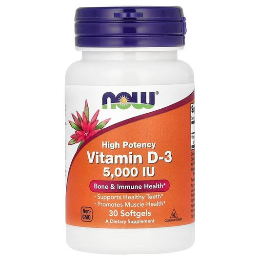 NOW Foods NOW Foods Vitamin D-3 5000 IU - 30 softgels