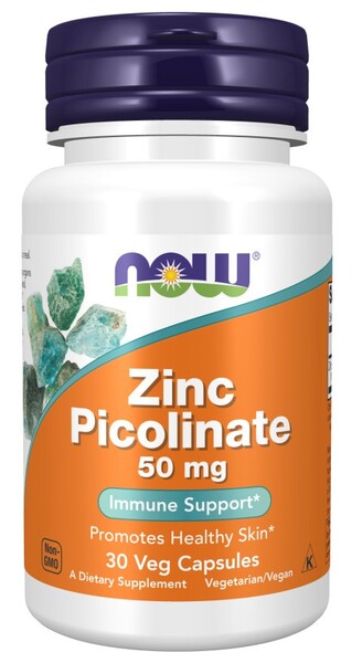 NOW Foods NOW Foods Zinc Picolinate 50mg - 30 vcaps