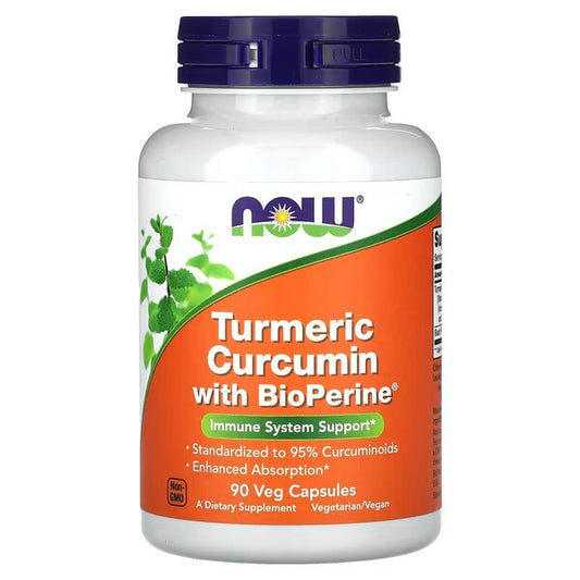 NOW Foods NOW Foods Turmeric Curcumin with BioPerine - 90 vcaps