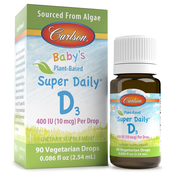 Carlson Labs Carlson Labs Baby's Plant-Based Super Daily D3 400 IU - 2.54 ml.