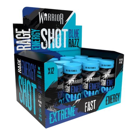 Warrior Warrior Rage Energy Shot  - 12 x 60 ml.