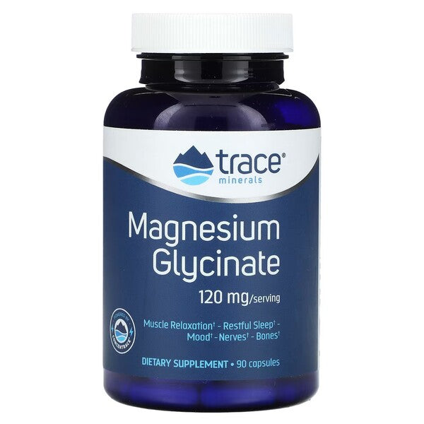Trace Minerals Magnesium Glycinate Powder, Grape - 180g
