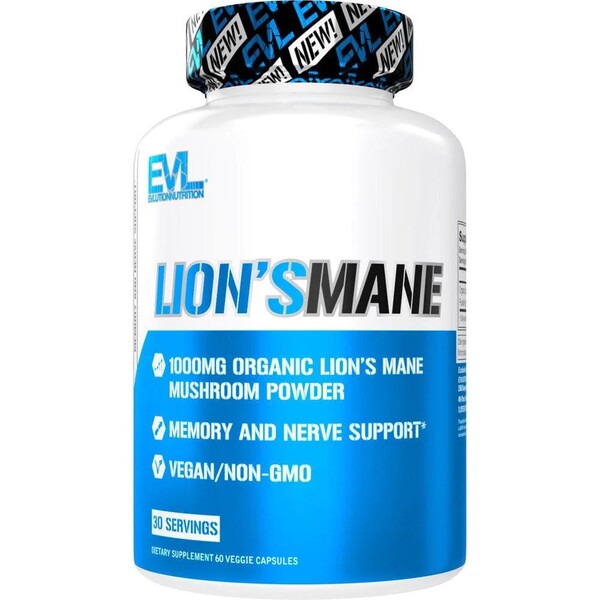 EVLution Nutrition Lion's Mane Capsules - 60 vcaps