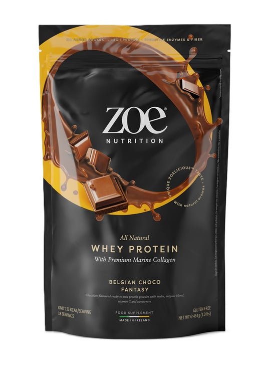 ZOE Nutrition Whey Protein with Premium Marine Collagen   - 454g