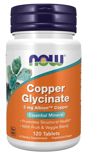 NOW Foods Copper Glycinate - 120 tabs