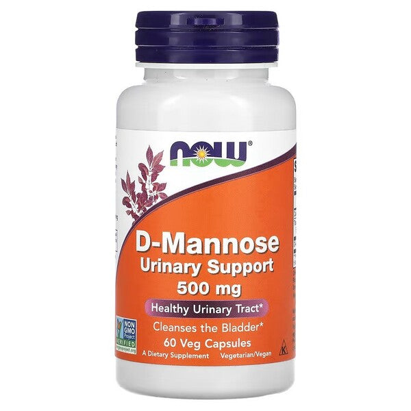 NOW Foods D-Mannose - 500mg - 120 vcaps