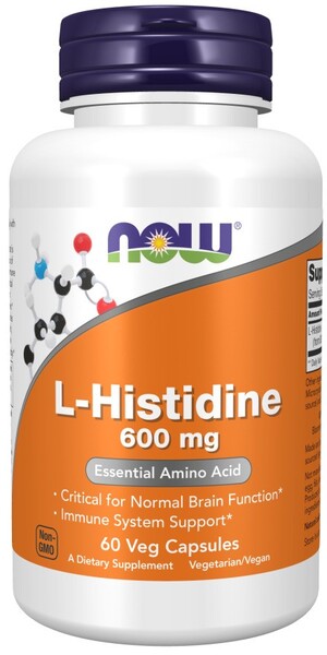 NOW Foods L-Histidine 600mg - 60 vcaps