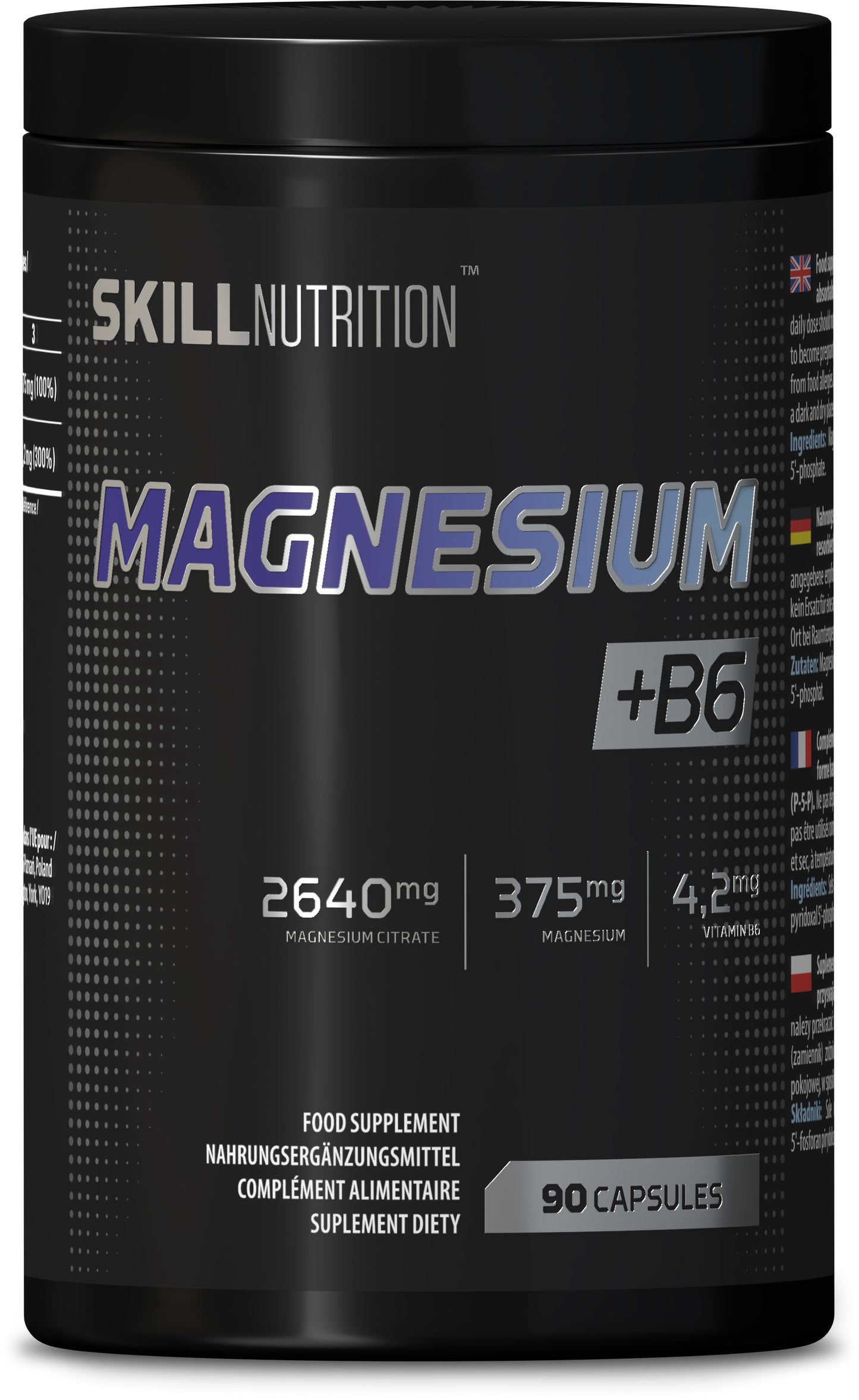 Skill Nutrition Magnesium + B6 - 180 caps