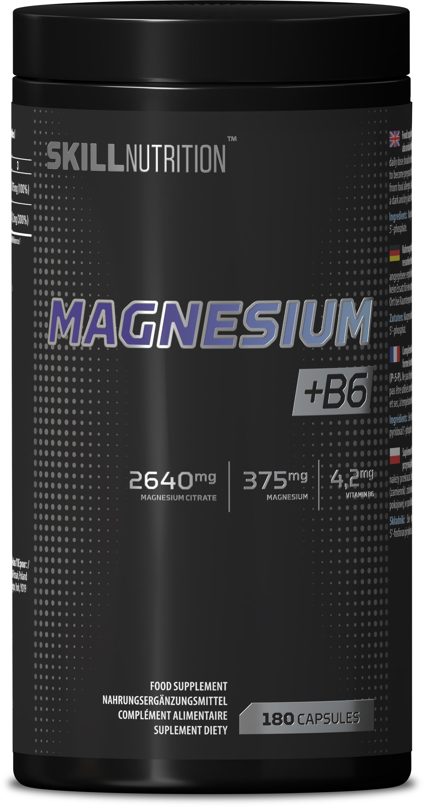 Skill Nutrition Magnesium + B6 - 180 caps