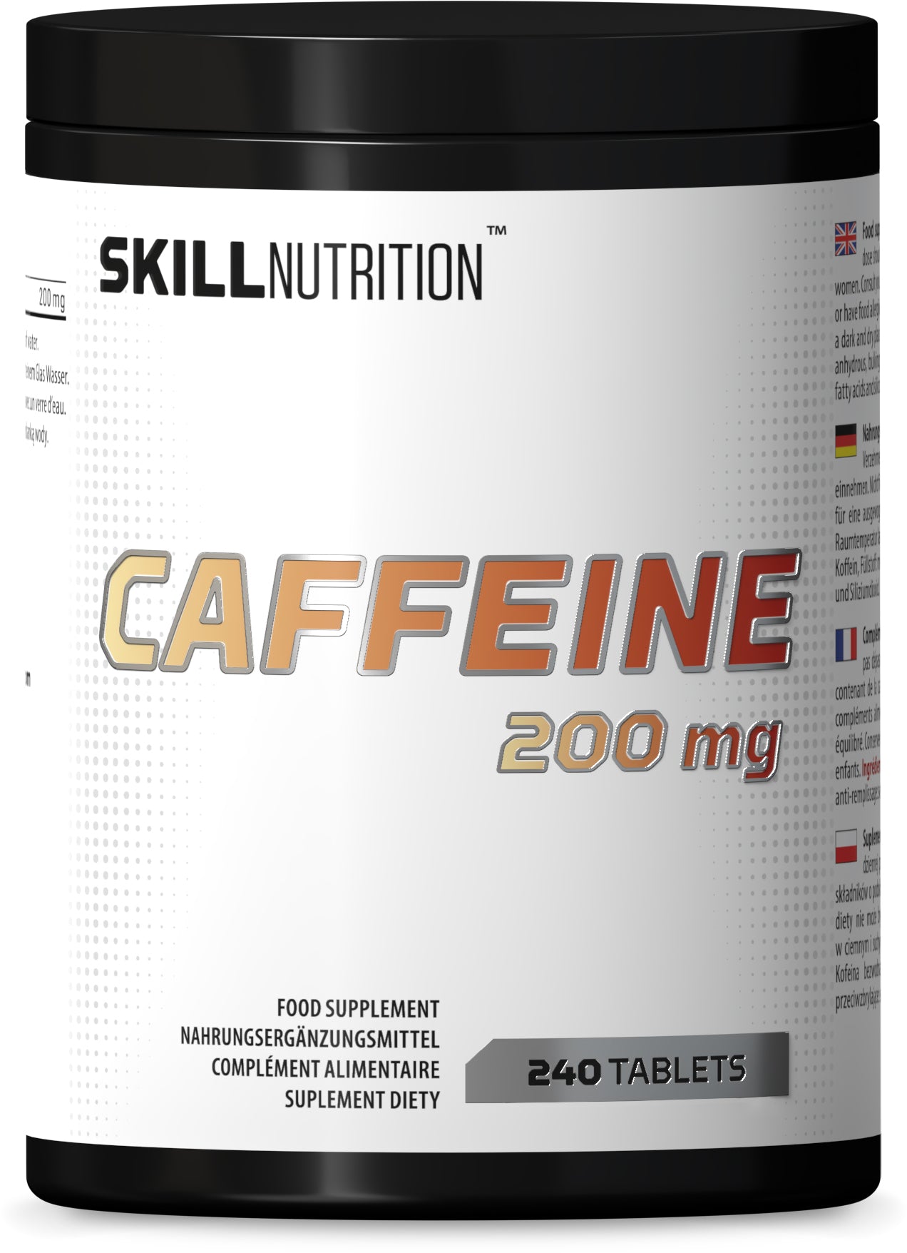 Skill Nutrition Caffeine 200mg - 120 tabs