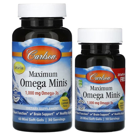 Carlson Labs Maximum Omega Minis - 60 + 20 softgels