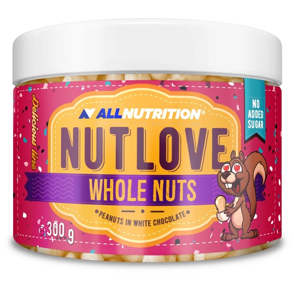 Allnutrition Nutlove Whole Nuts Almonds in White  - 300g