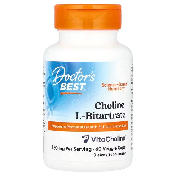 Doctor's Best Choline L-Bitartrate 550mg - 60 vcaps