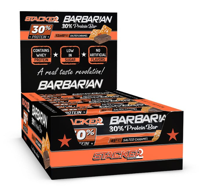 Stacker2 Europe Barbarian 30% Protein Bar  - 12 x 45g