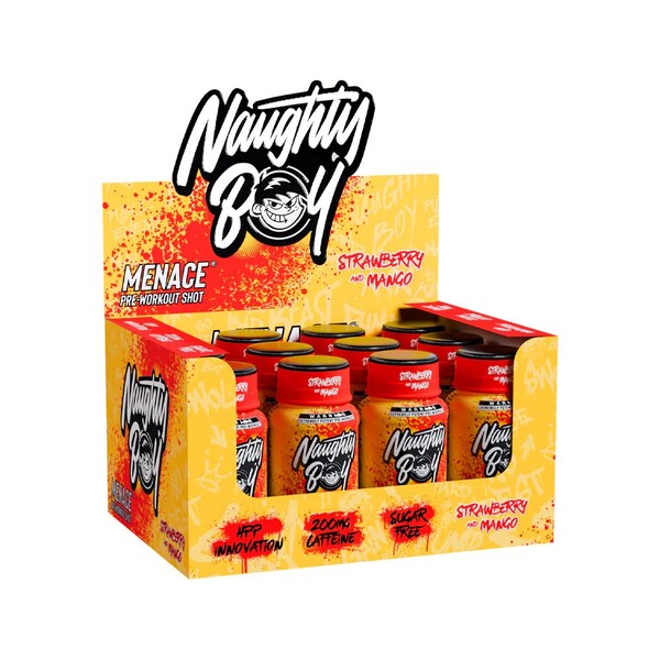 Naughty Boy Menace Pre-Workout Shot  - 12 x 60 ml.