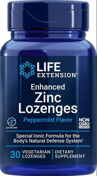 Life Extension Life Extension Enhanced Zinc Lozenges Unflavoured  - 30 vegetarian lozenges