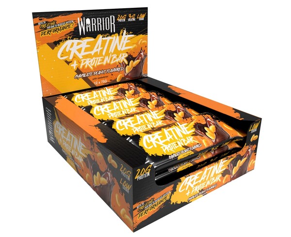 Warrior Creatine + Protein Bar  - 12 x 75g