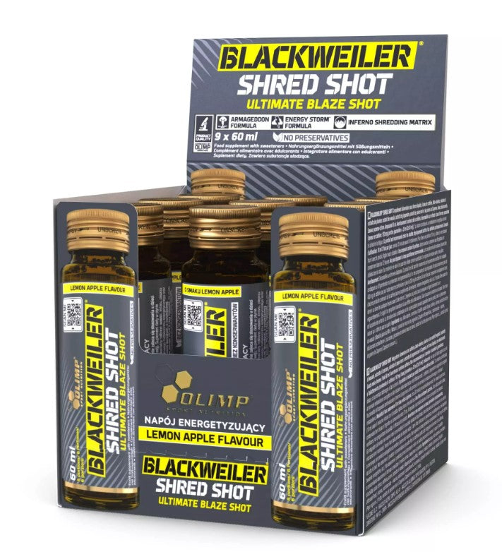Olimp Nutrition Blackweiler Shred Shot, Lemon Apple (EAN 5901330096853) - 9 x 60 ml.