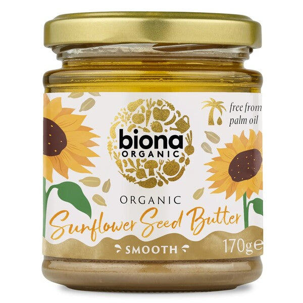 Biona Organic Sunflower Seed Butter, Smooth - 170g