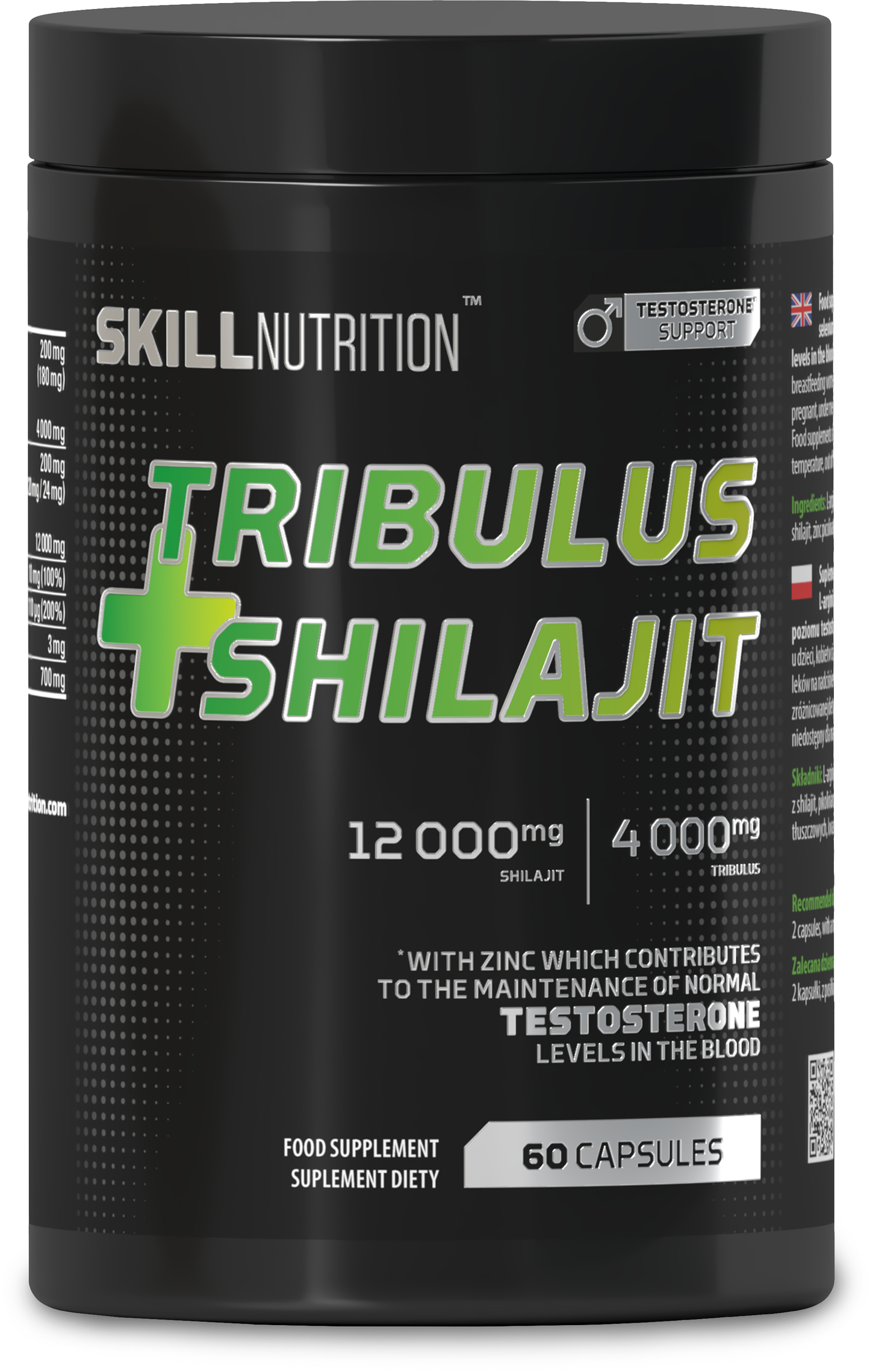 Tribulus + Shilajit - 60 vegan caps