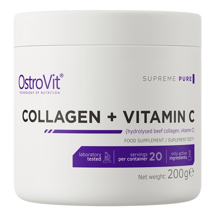 OstroVit Collagen + Vitamin C, Peach - 200g
