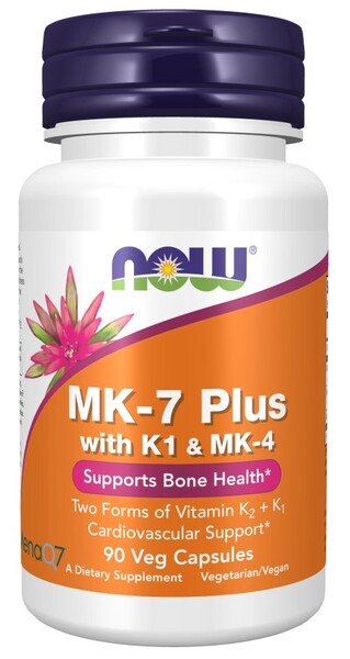 NOW Foods MK-7 Plus with K1 & MK-4 - 90 vcaps