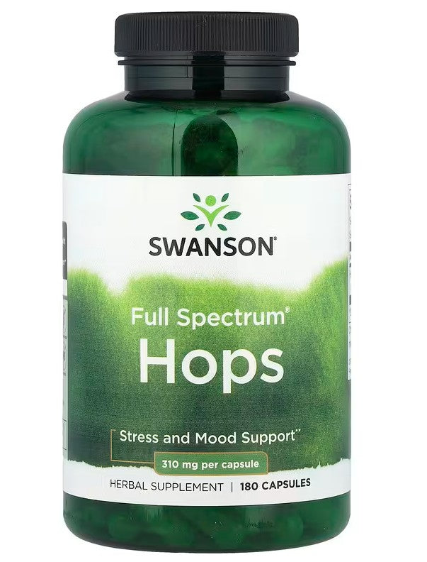 Swanson Full Spectrum Hops, 310mg (EAN 087614119526) - 180 caps