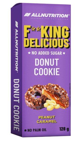 Allnutrition Fitking Delicious Donut Cookie, Peanut Caramel - 128g